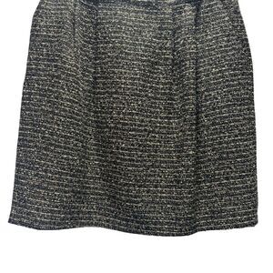 Boden black and gray shimmer Tweed Skirt size 8